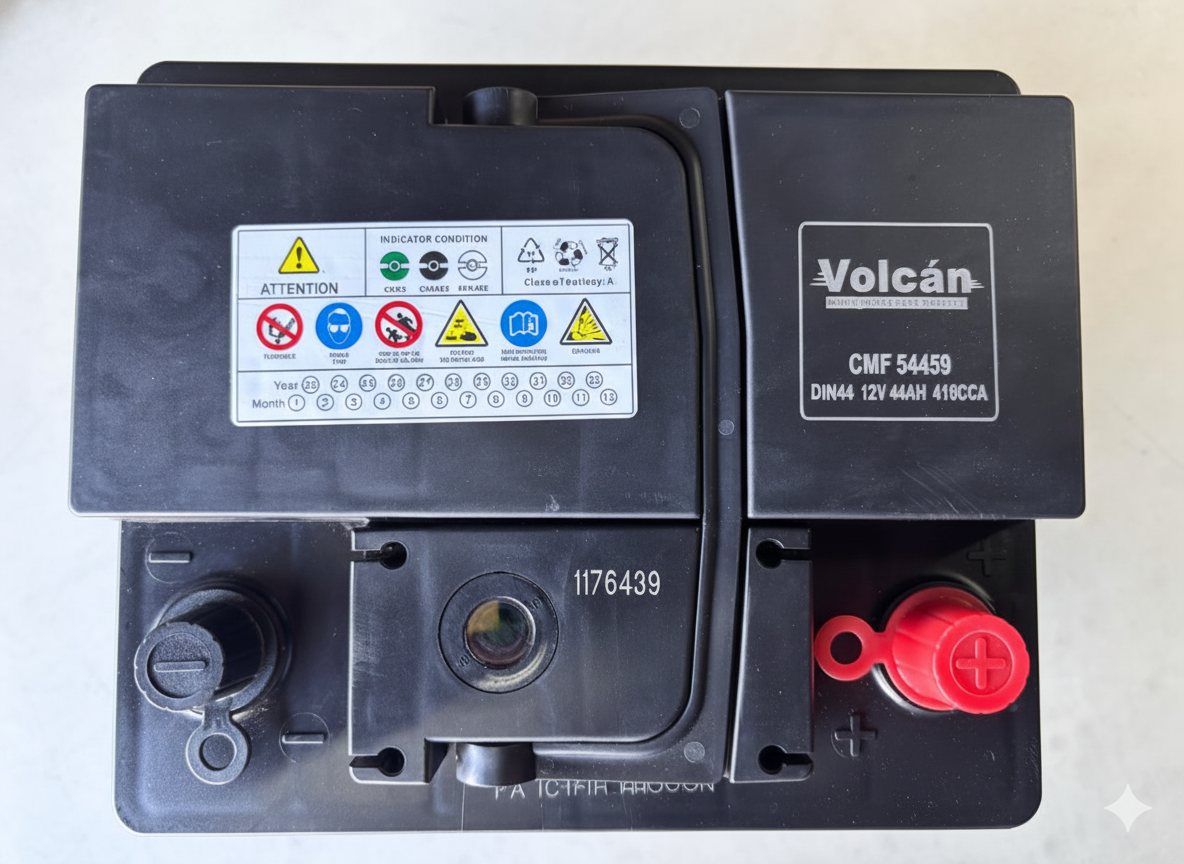 Volcan Car Battery 612 12v 44Ah 415CCA