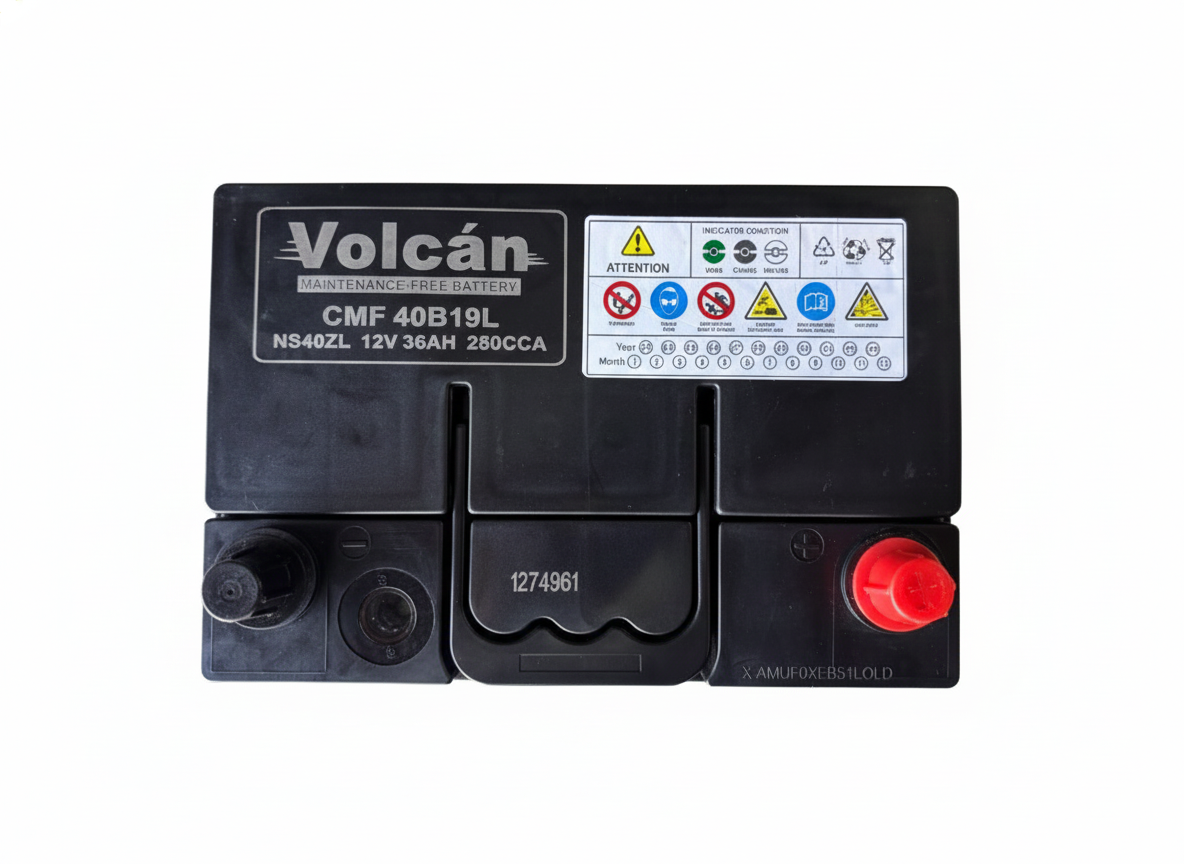 Volcan Car Battery 616 12v 36Ah 250CCA