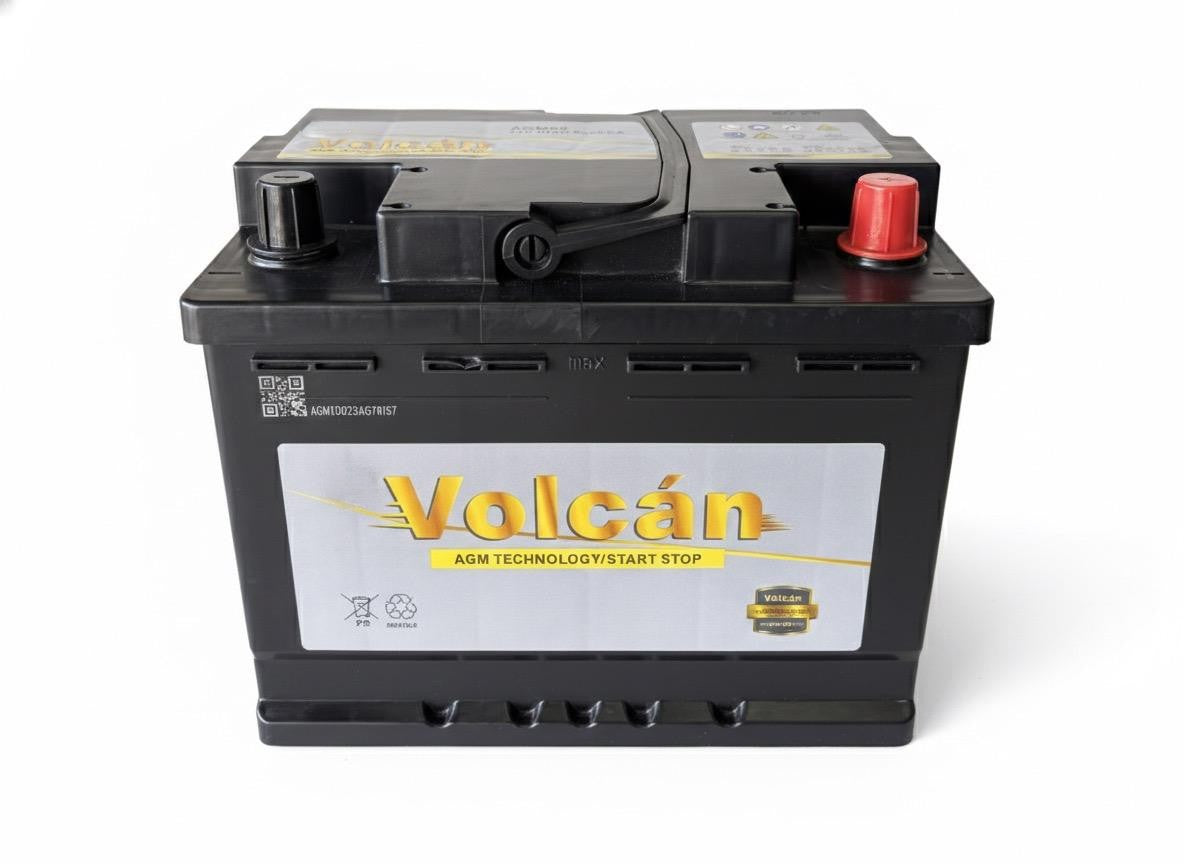 Volcan Car Battery 646 AGM 12v 60Ah 660CCA