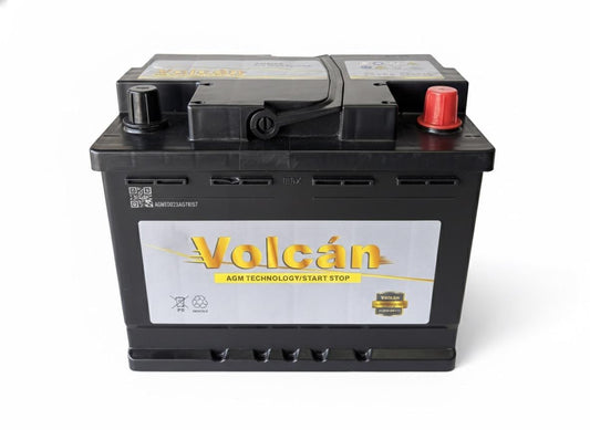 Volcan Car Battery 646 AGM 12v 60Ah 660CCA
