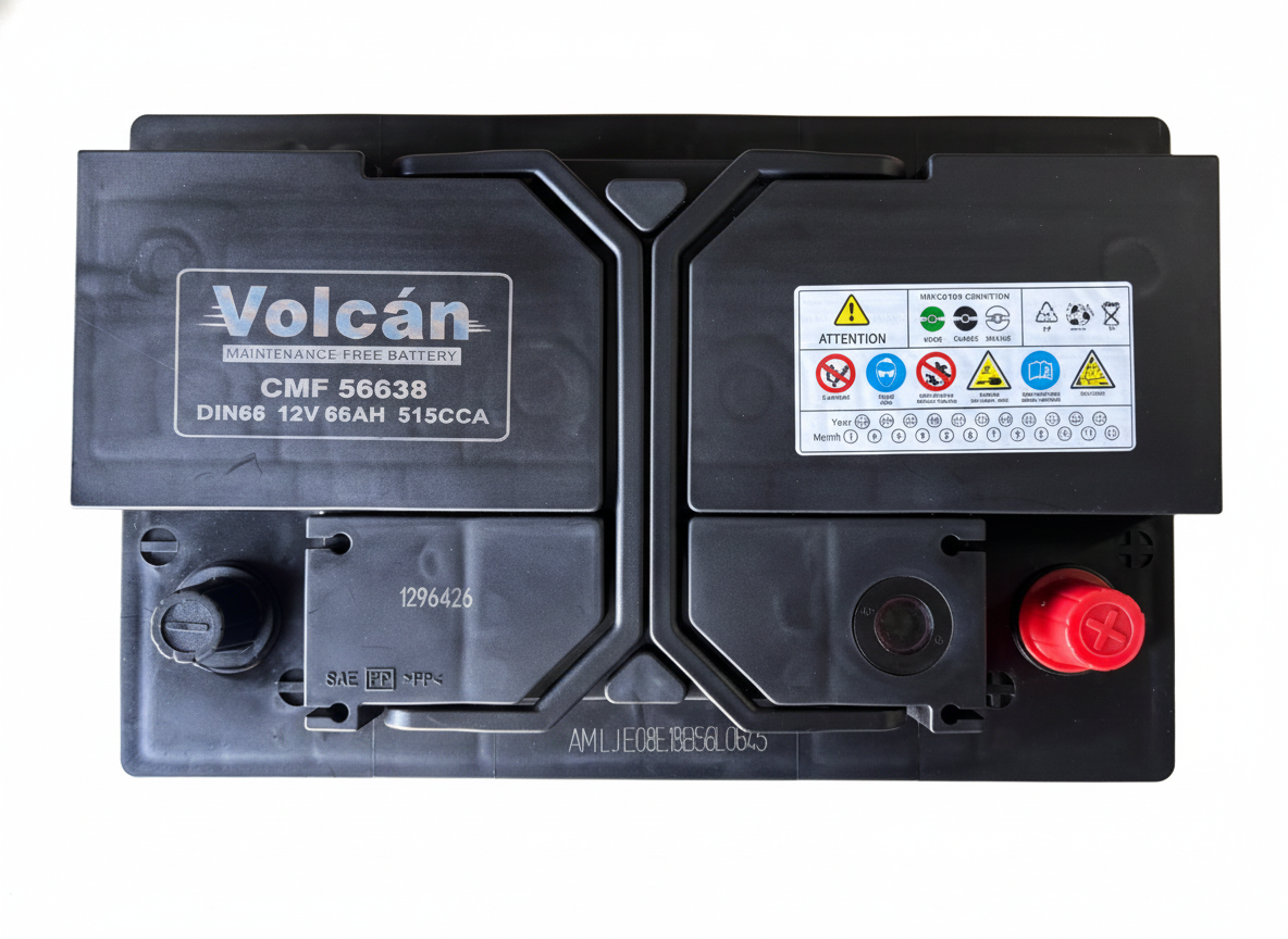 Volcan Car Battery 652 12v 66Ah 515CCA