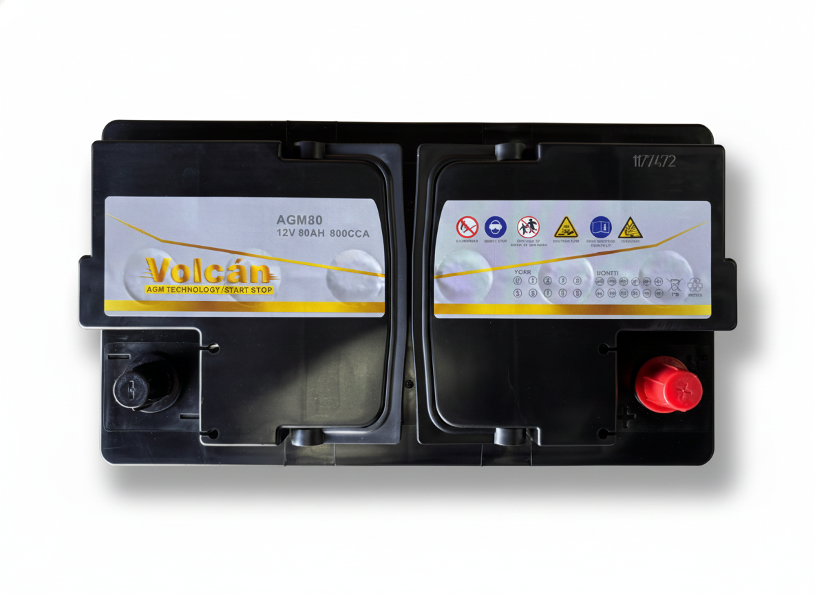 VOLCAN BATTERY 668 AGM 80Ah TOP