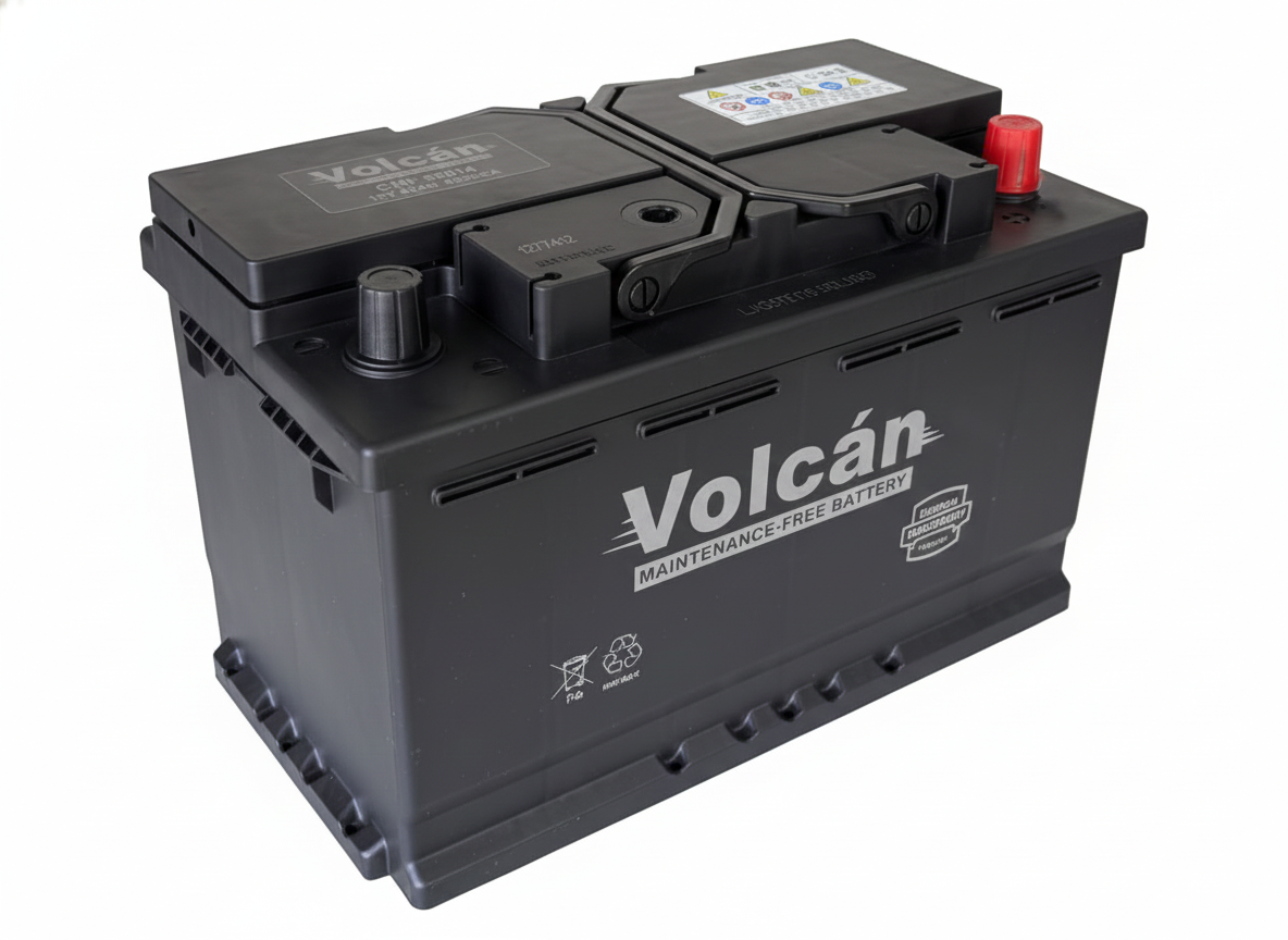 Volcan Car Battery 668 12v 80Ah 600CCA