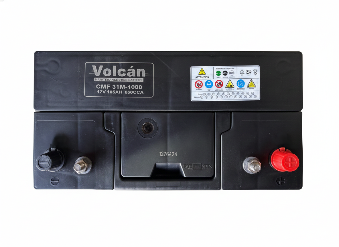 Volcan Car Battery 674 12v 105Ah 650CCA - Dual Post